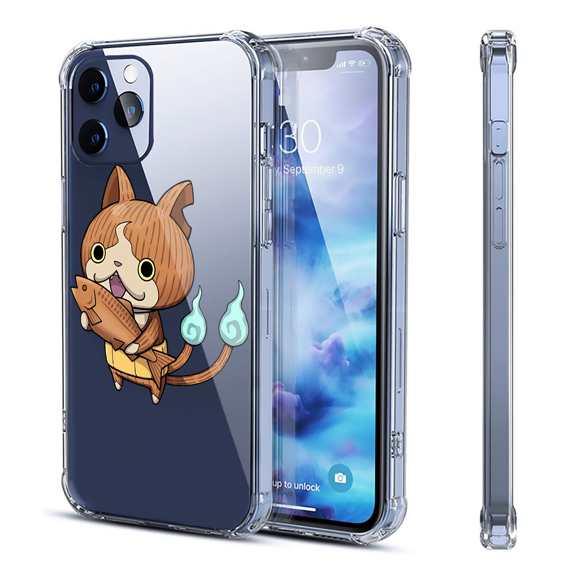 （画像用） 妖怪ウォッチ Yo-kai Watch 【iPhone 12シリーズ対応】透明スマホケース（クリアソフトケース）